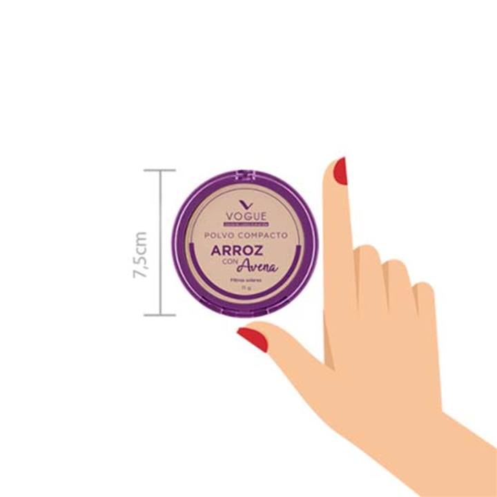Polvo de Arroz con Avena Vogue Porcelana 11g
