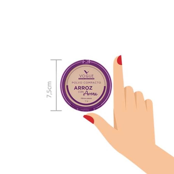 POLVO DE ARROZ CON AVENA  VOGUE VAINILLA* 11G