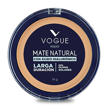 Polvo Mate Natural Canela Vogue 14g