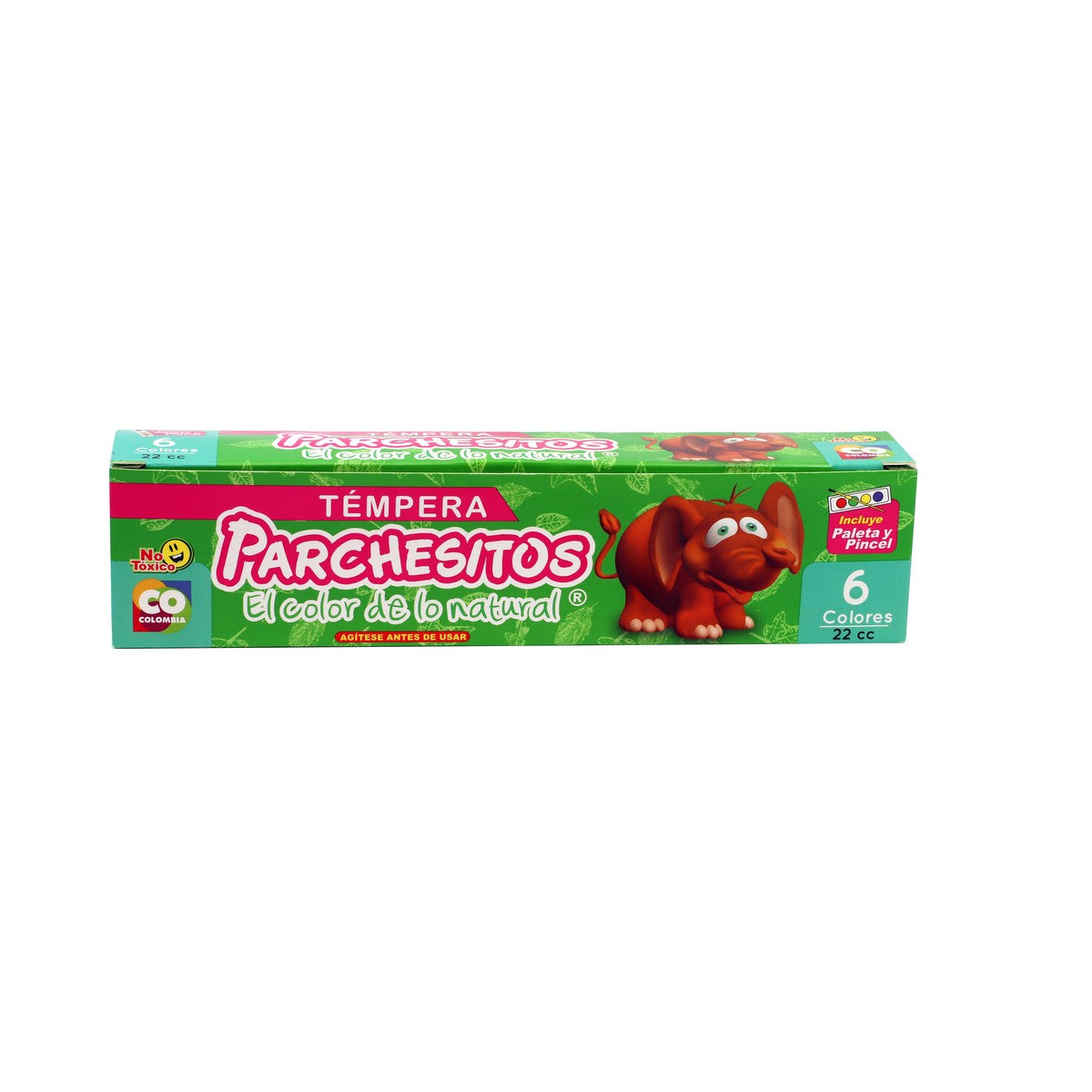 TEMPERA ESCOLAR 22CC PARCHESITO X 6