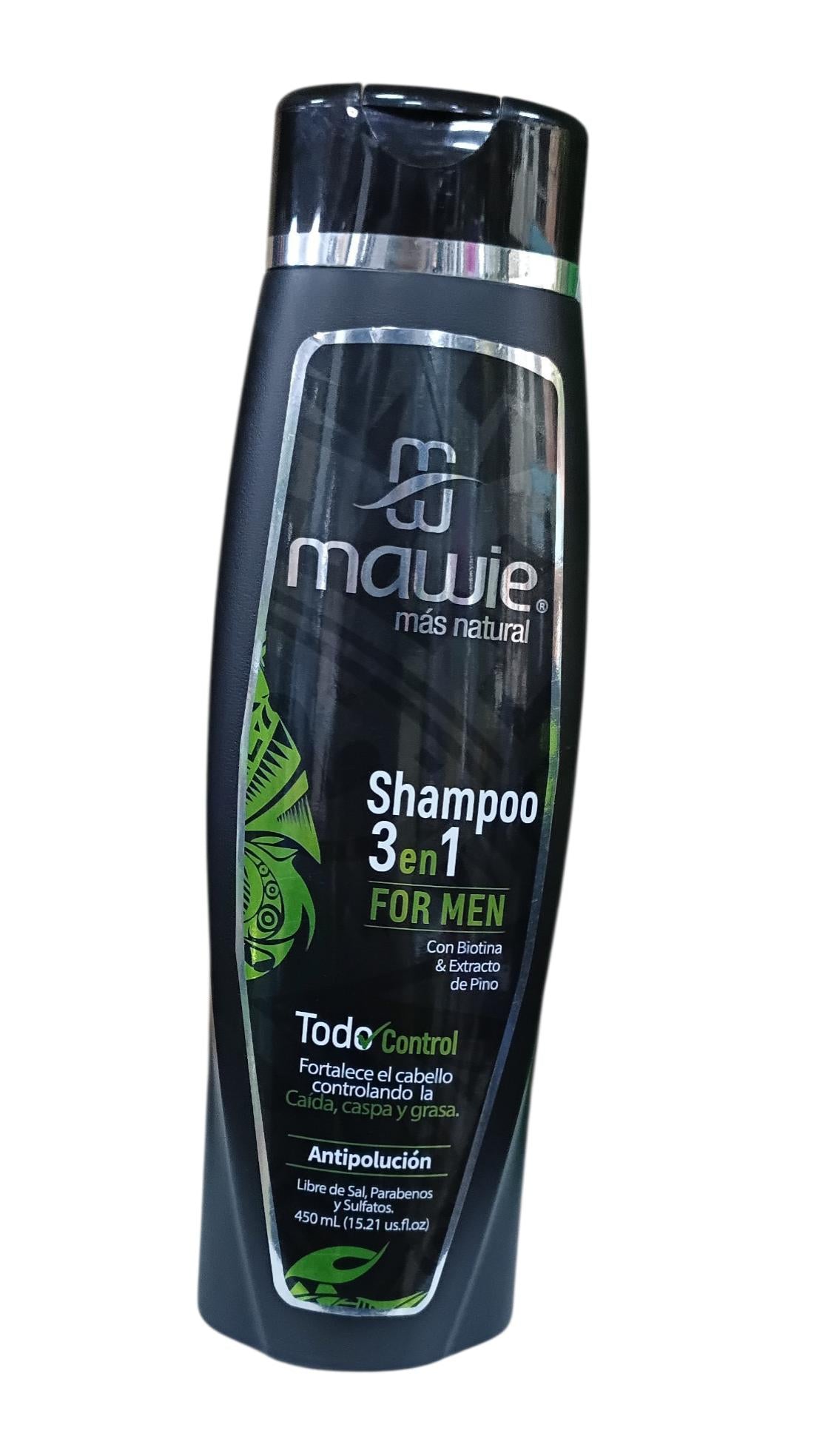 SHAMPOO 3 EN 1 FOR MEN 450ML MAWIE
