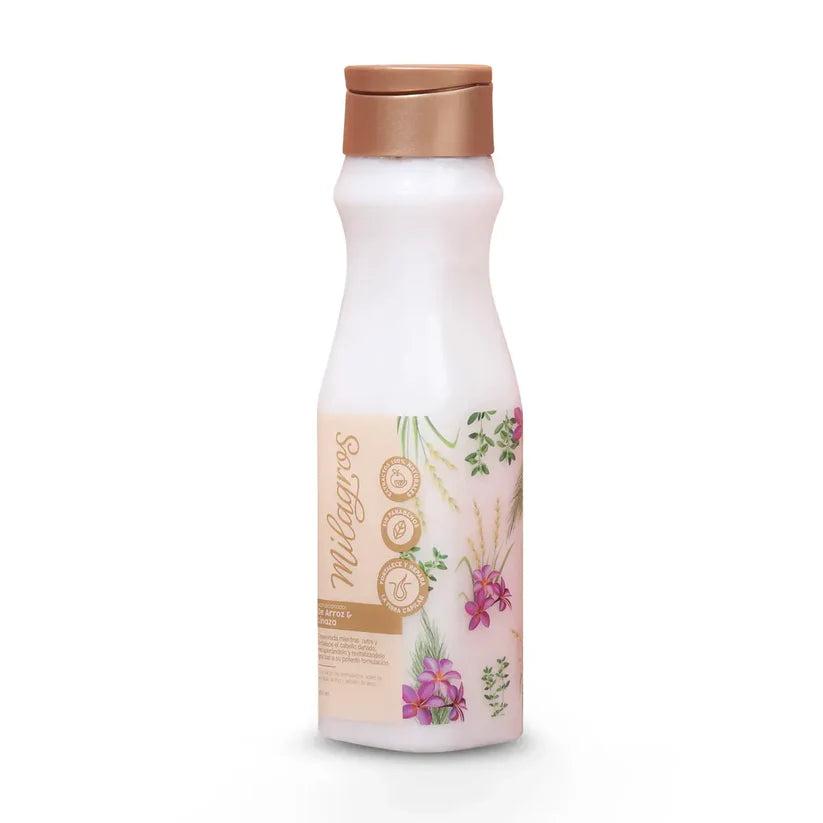 Acondicionador Arroz y Linaza Milagros 450ml