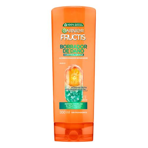 Acondicionador Reparador Borrador de Daño 350ml Garnier Fructis