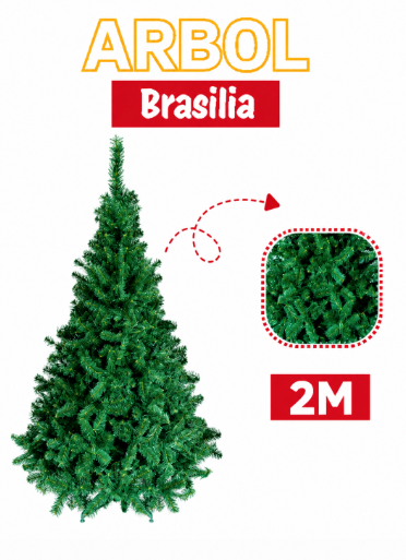ARBOL DE NAVIDAD BRASILIA 2M FEXTON