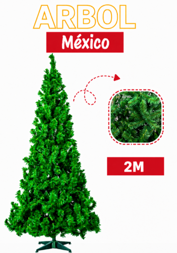 ARBOL NAVIDEÑO MEXICO 2M FEXTON