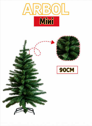 ARBOL NAVIDEÑO MINI 90CM FEXTON