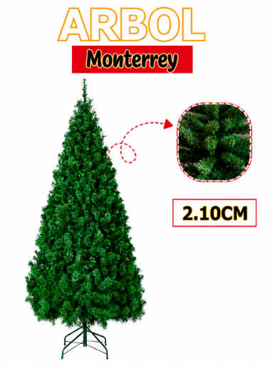 ARBOL NAVIDEÑO MONTERREY 210M 78 RAMAS FEXTON