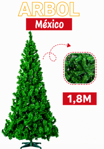 ARBOL NAVIDEÑO MEXICO 1.80M FEXTON