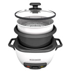Olla Arrocera Black+Decker 14 Tazas Negra