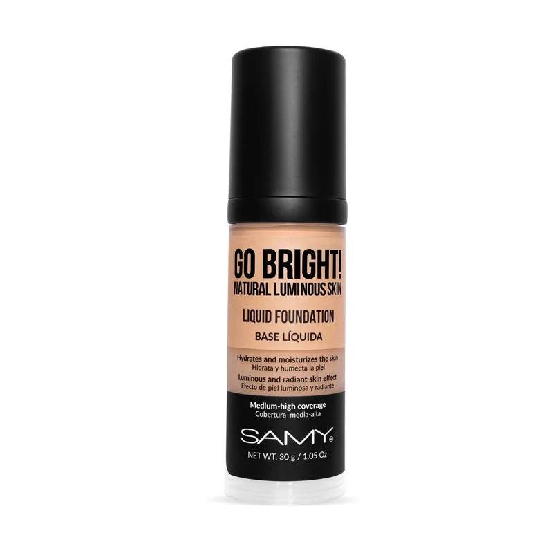 Base Líquida Go Bright 30g Samy 4.0 Medium Tan