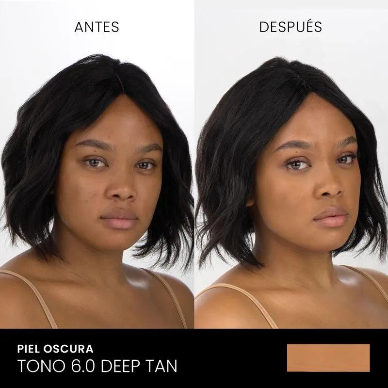 Base Líquida Go Bright 30g Samy 6.0 Deep Tan