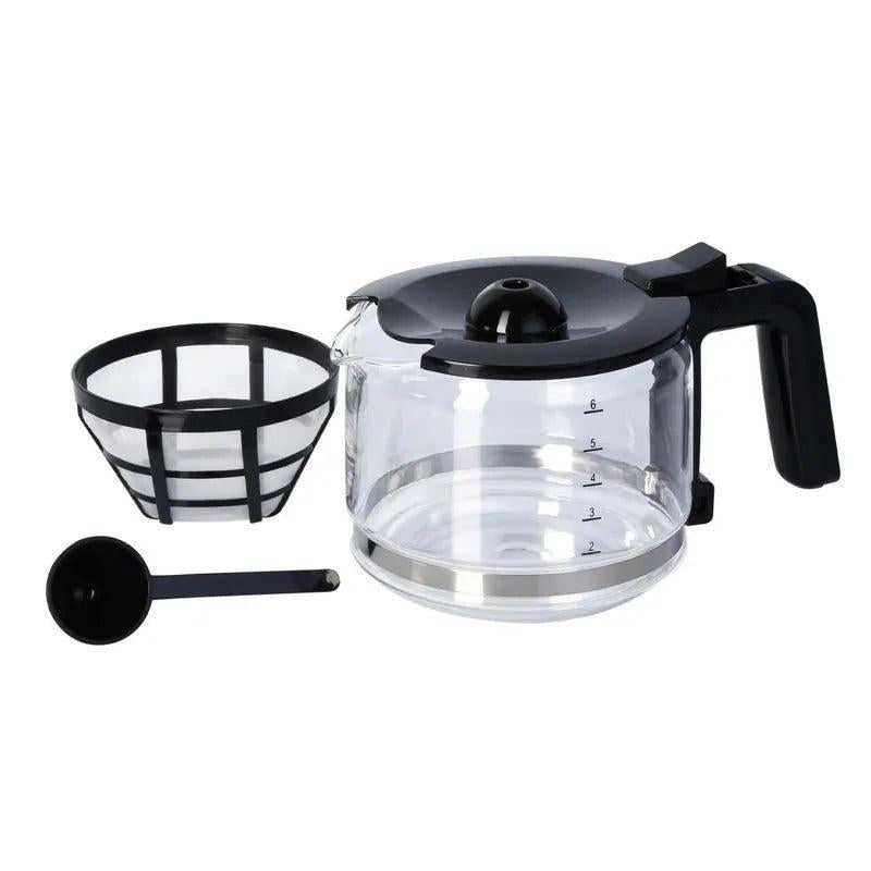 Cafetera Home Elements 6 Tazas Negra con Jarra de Vidrio