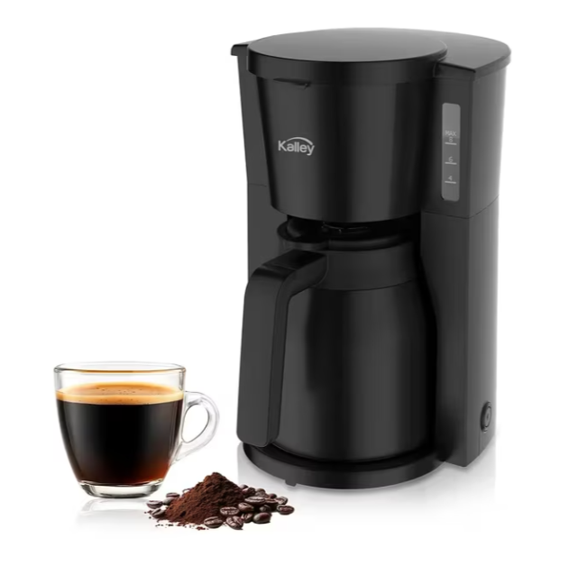 CAFETERA TERMICA NEGRA 8 TAZAS KALLEY