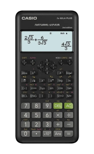 CALCULADORA CASIO FX-82LA PLUS-BK/2ND EDITION