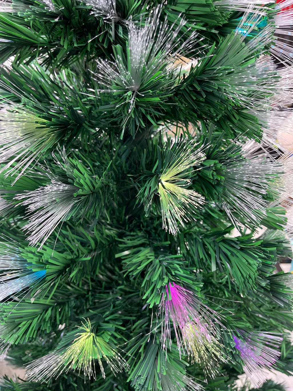 REF A5355 ARBOL FIBRA OPTICA MULTICOLOR FIGURA VARIADA 180CM