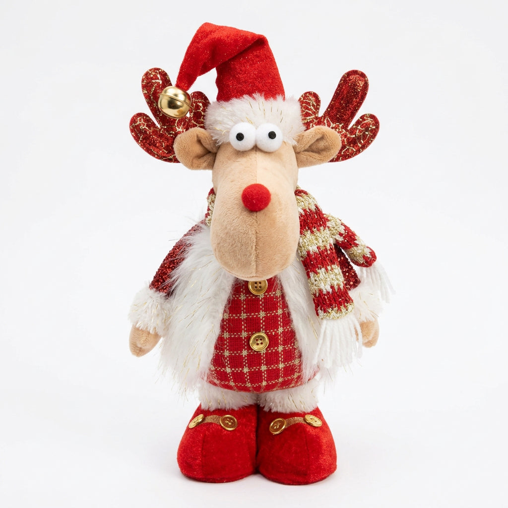 REF AF-1136 ADORNO EXTENSIBLE DE PELUCHE DE NAVIDAD - MAGICA