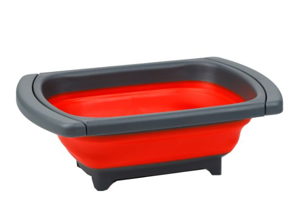 COLADOR PREMIUM DKASA RECTANGULAR REBATIBLE SILICONA