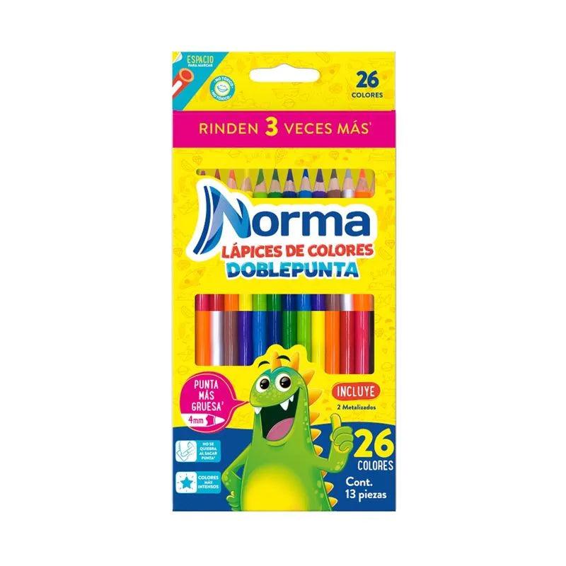 Colores Doble Punta Norma 13 Lapices 26 Colores