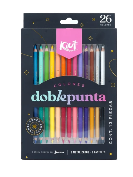 COLORES DOBLE PUNTA KIUT X26-13 PIEZAS