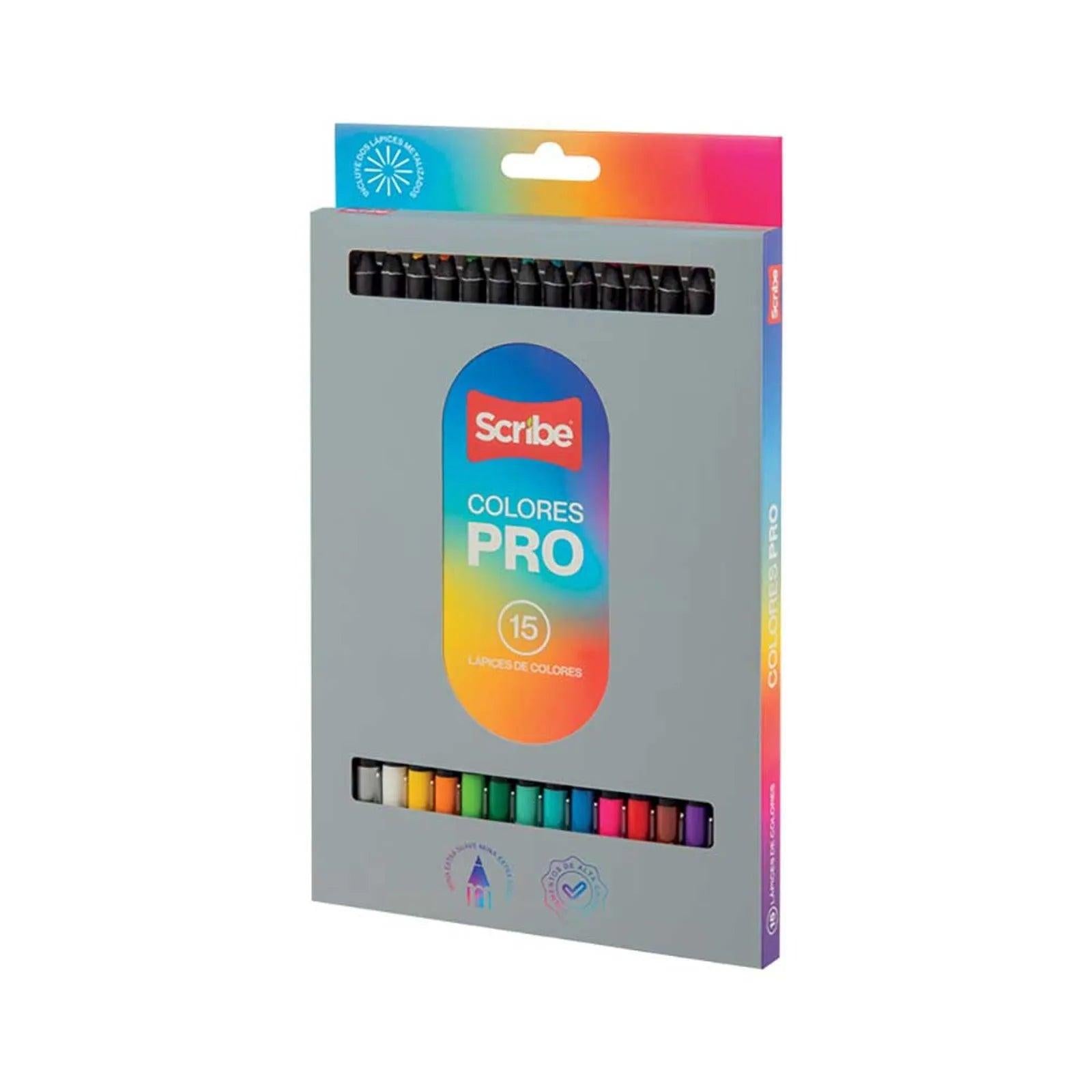 COLORES SCRIBE PRO X15 LAPICES