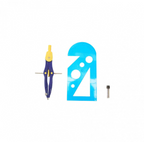 COMPAS LINEA AZUL ESTUCHE+REGLA