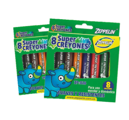CRAYONES X 8 LA CORAZA ZEPPELIN