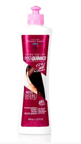 Crema Capilar Postquímico Sin Sal 400ml M&E