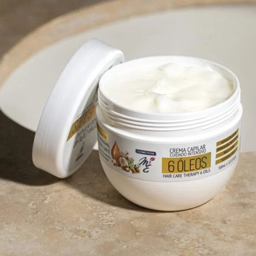 Crema Capilar Cuidado Intensivo 6 Óleos 300ml M&E