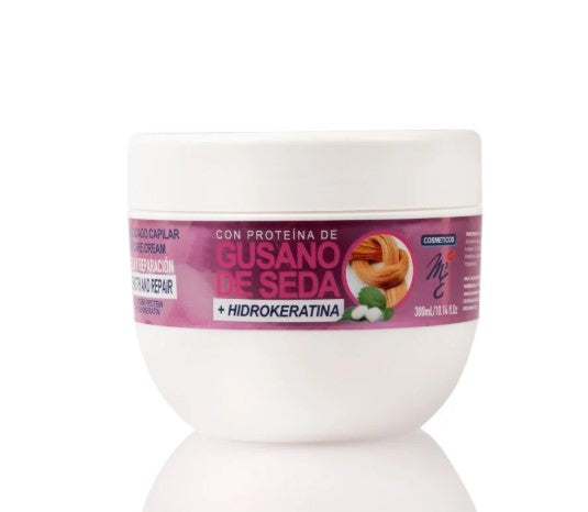 Crema Capilar Fuerza y Reparación Gusano de Seda 300ml M&E