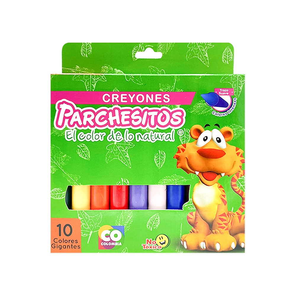 Creyón Gigante Parchesitos x10