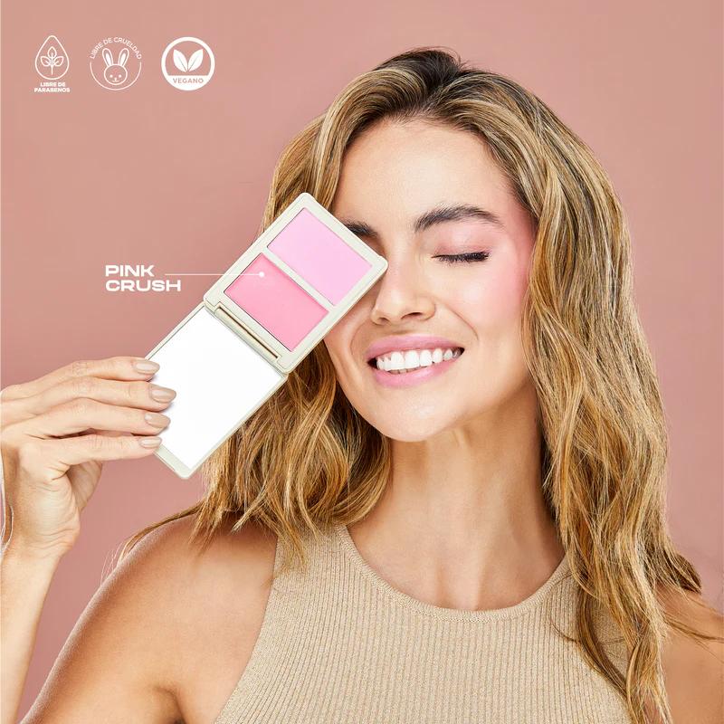 Dúo de Rubor en Crema y Compacto Pink Crush