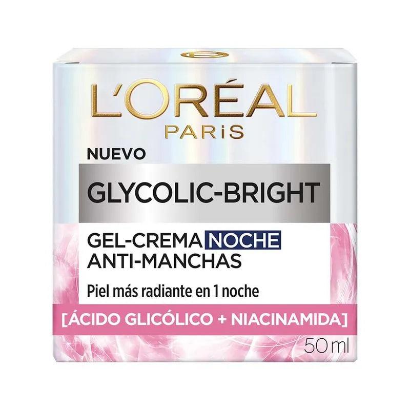 Gel Crema Noche Antimanchas Glycolic Bright 50ml L'Oréal Paris