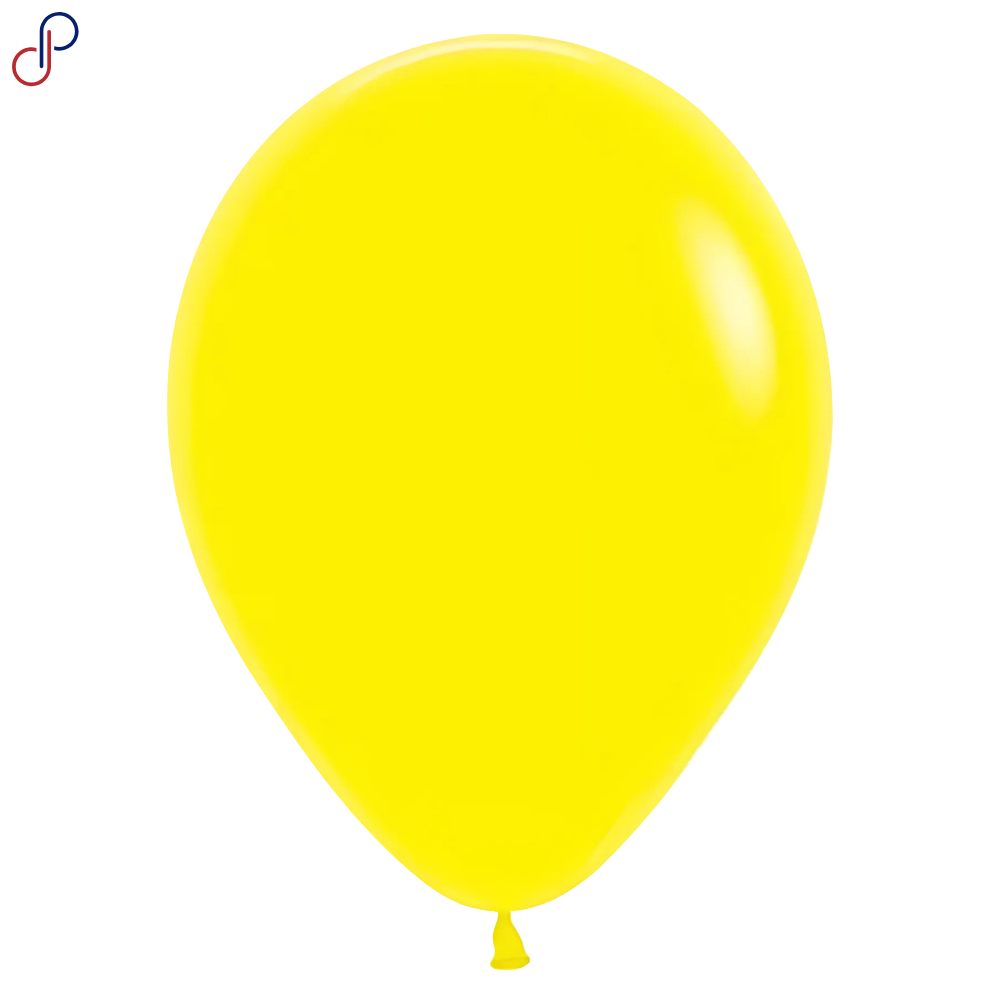 Globo Rumatex R-9 liso amarillo, paquete de 50 unidades