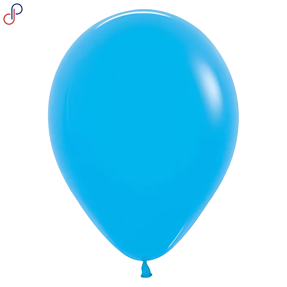 Globo Rumatex R-12 liso azul, paquete de 12 unidades