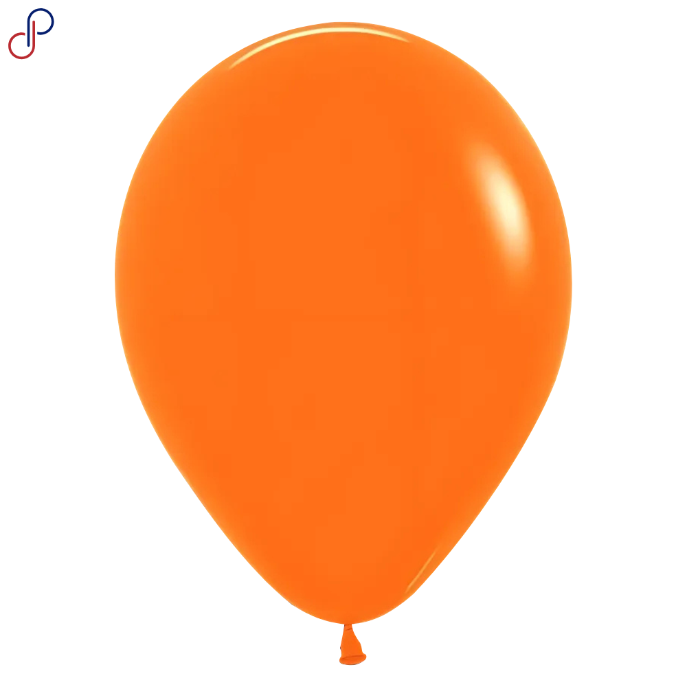 Globo Rumatex R-9 liso naranja, paquete de 50 unidades