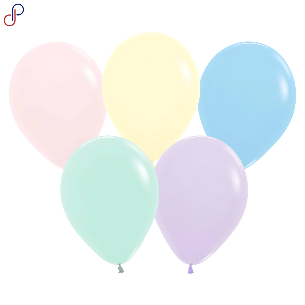 Globo Rumatex R-9 pastel surtido, paquete de 12 unidades