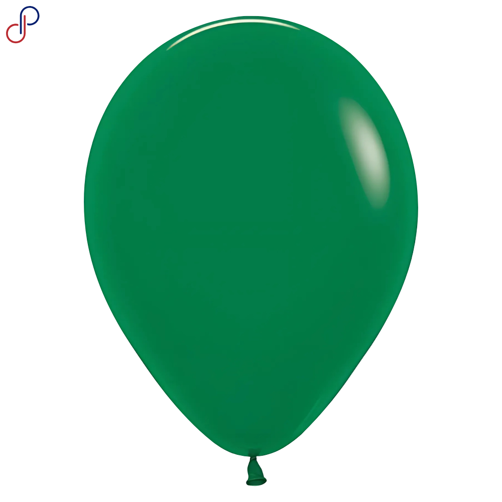 Globo Rumatex R-9 liso verde oscuro, paquete de 50 unidades