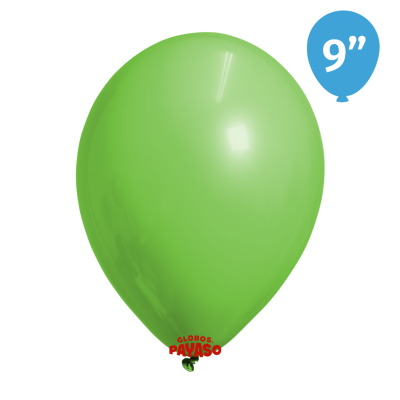 Globos Rumatex R-9 Lisa 50 Unidades Verde Lima Balloons