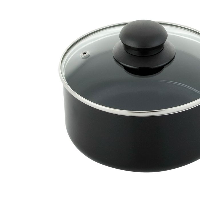 PEROL SIMPLICITY ANTIDHERENTE 14 CM TAPA DE VIDRIO DKASA