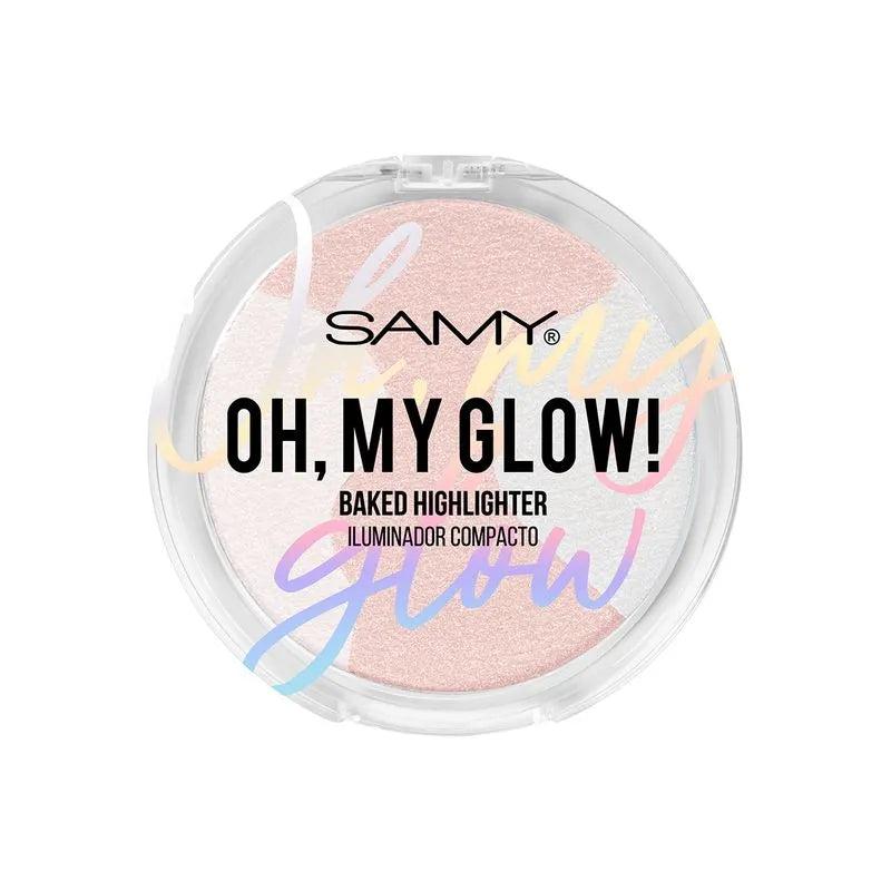Iluminador Compacto Samy Oh My Glow! Tono 01 Rose Orbit
