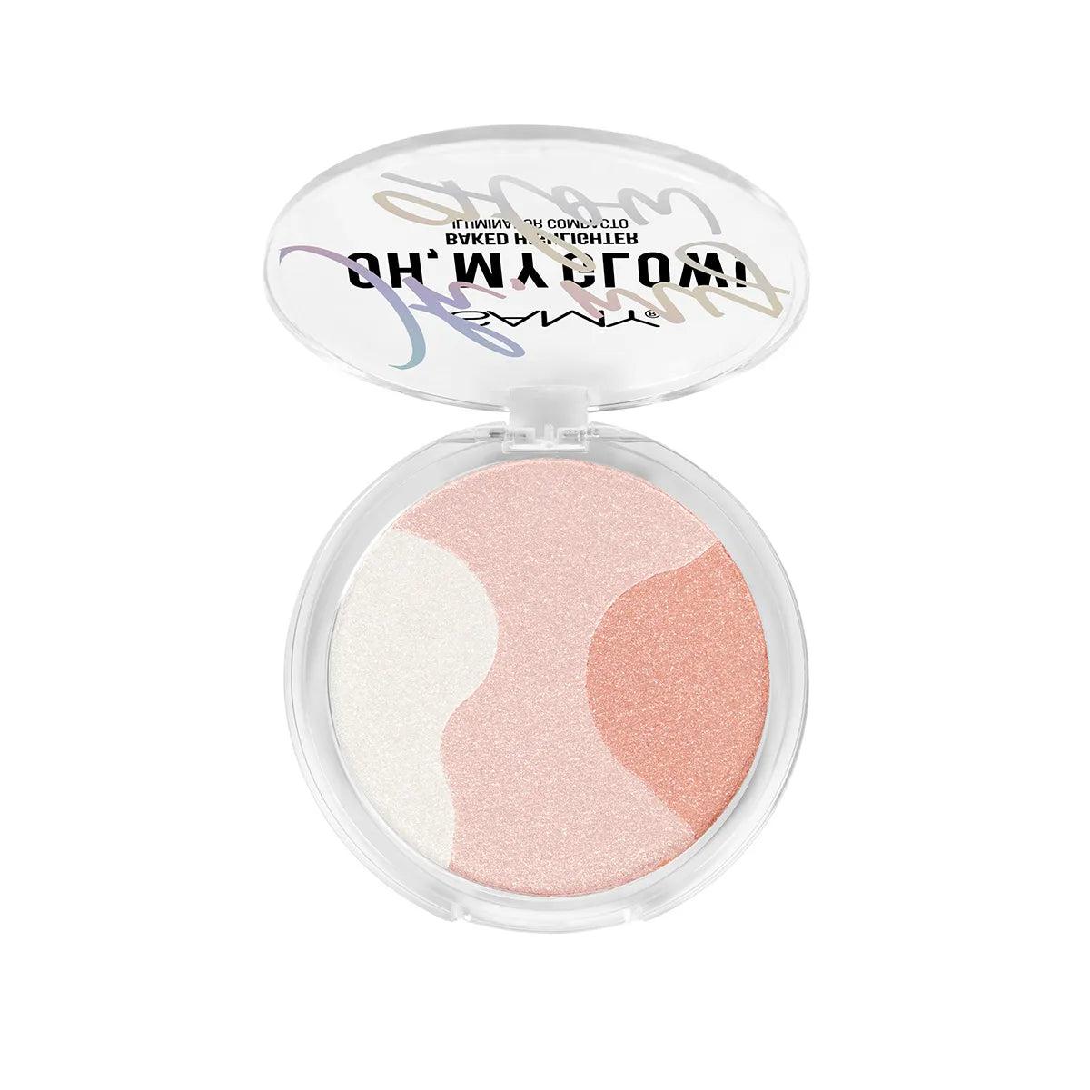 Iluminador Compacto Samy Oh My Glow! Tono 02 Peach Orbit