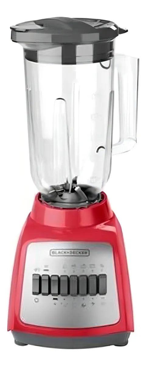 Licuadora Black+Decker Roja 10 Velocidades Vaso de Vidrio