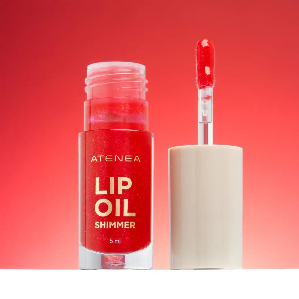 Lip Oil + Shimmer Collection Cherry Glaze Atenea