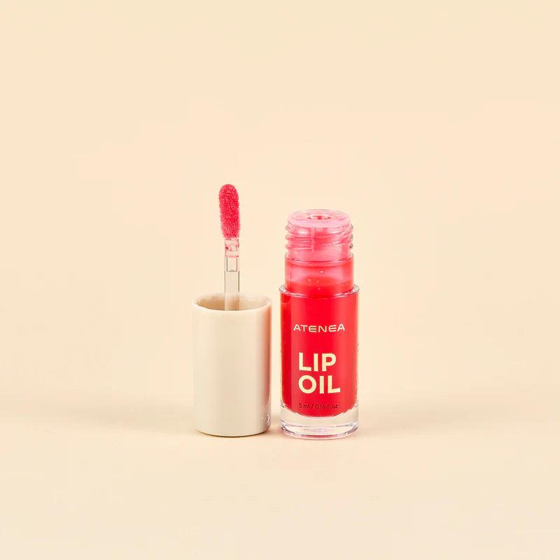 Lip Oil + Shimmer Collection Soft Red