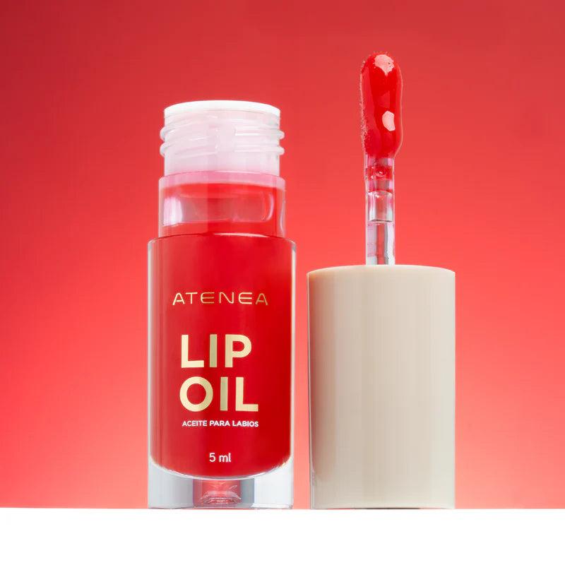 Lip Oil + Shimmer Collection Soft Red