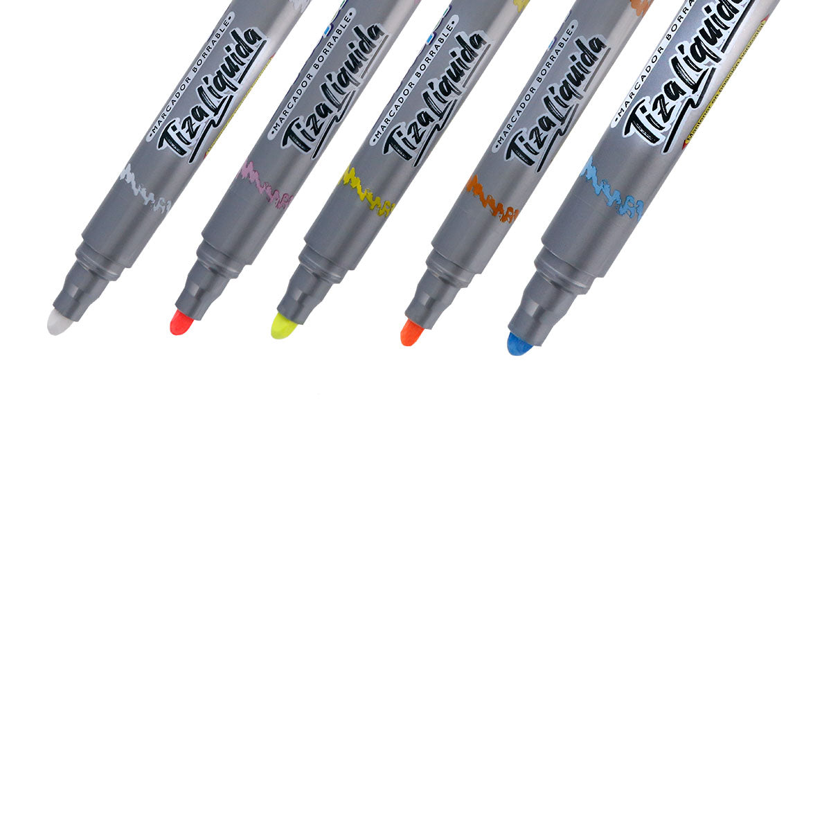 Marcador Tiza Liquida Surtido x5 Doricolor