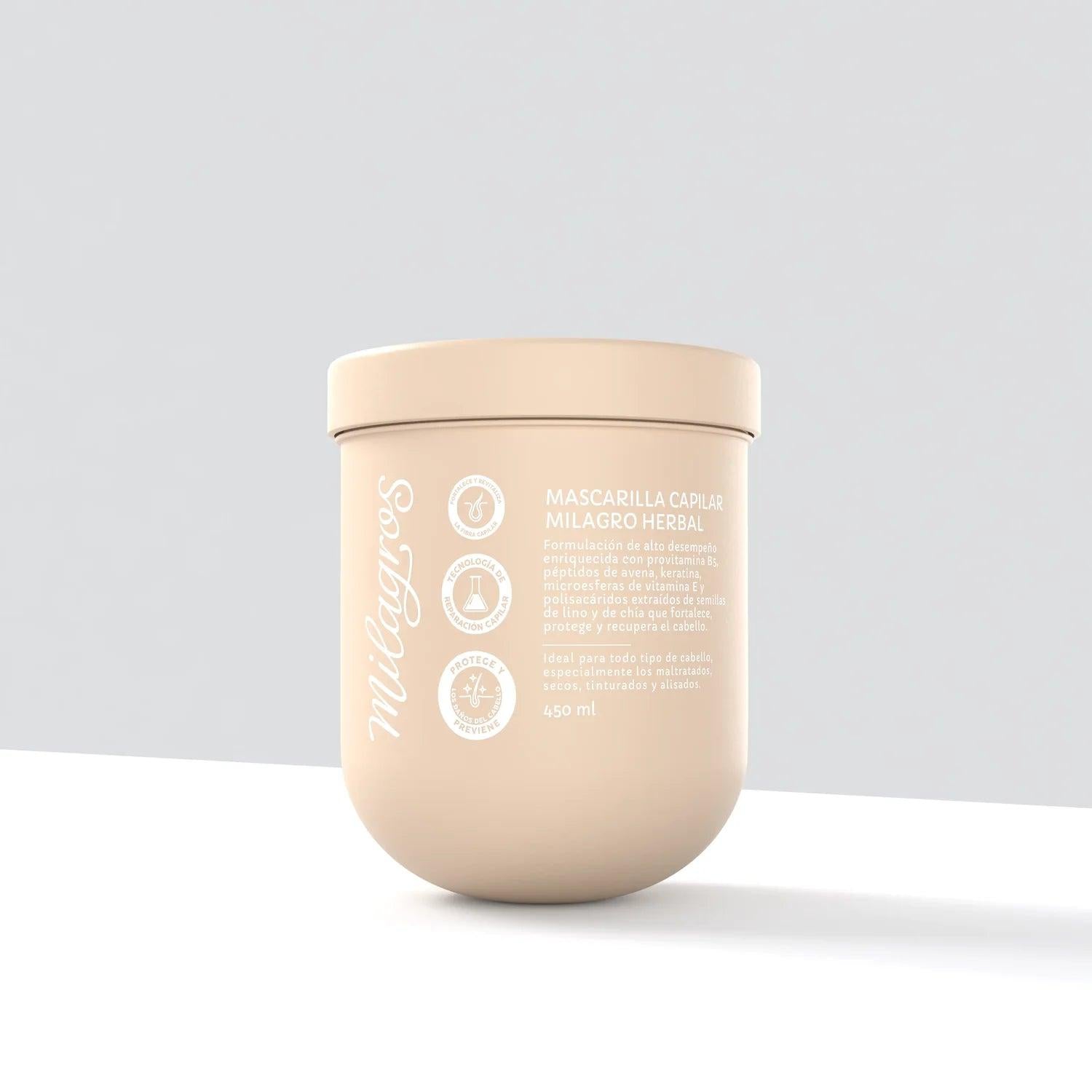 Mascarilla Capilar Milagro Herbal Milagros 450ml