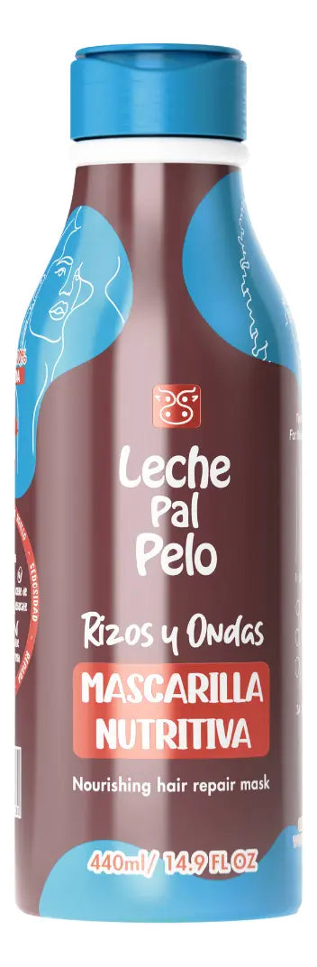 Mascarilla Nutritiva Rizos y Ondas 440ml Leche Pal Pelo