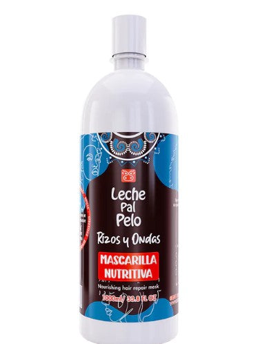 MASCARILLA  NUTRITIVA  RIZOS  Y ONDAS 1000ML LECHE PAL PELO
