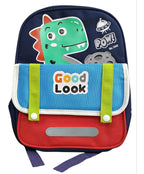 Morral Infantil Dinosaurio Espacial Bolsillo Rojo